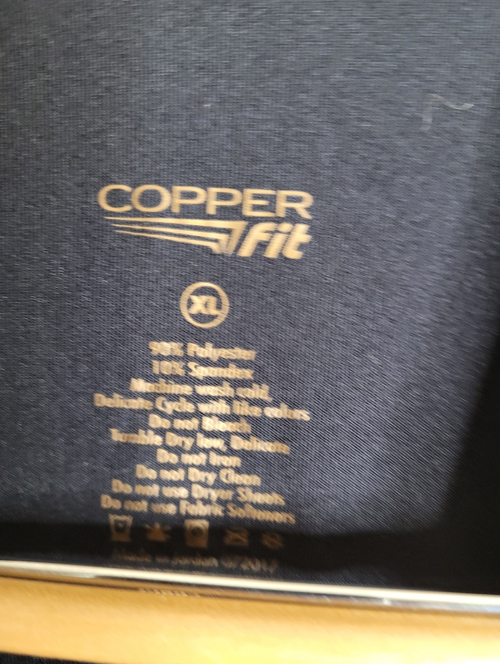 Copper Branded Activewear T-shirt Featuring DRY-CHARGE Technology XL Men's - Picture 6 of 6